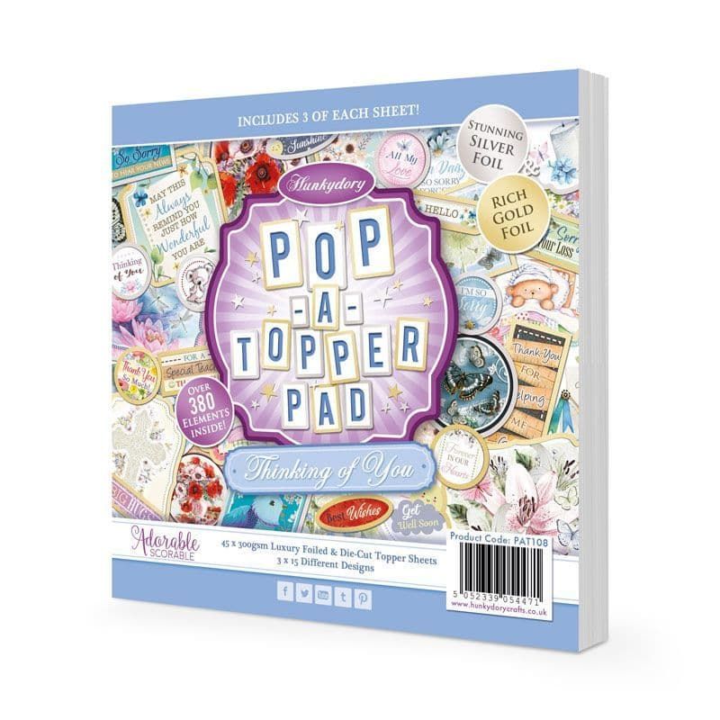 Thinking of You Pop-A-Topper Pad by Hunkydory  - PAT108