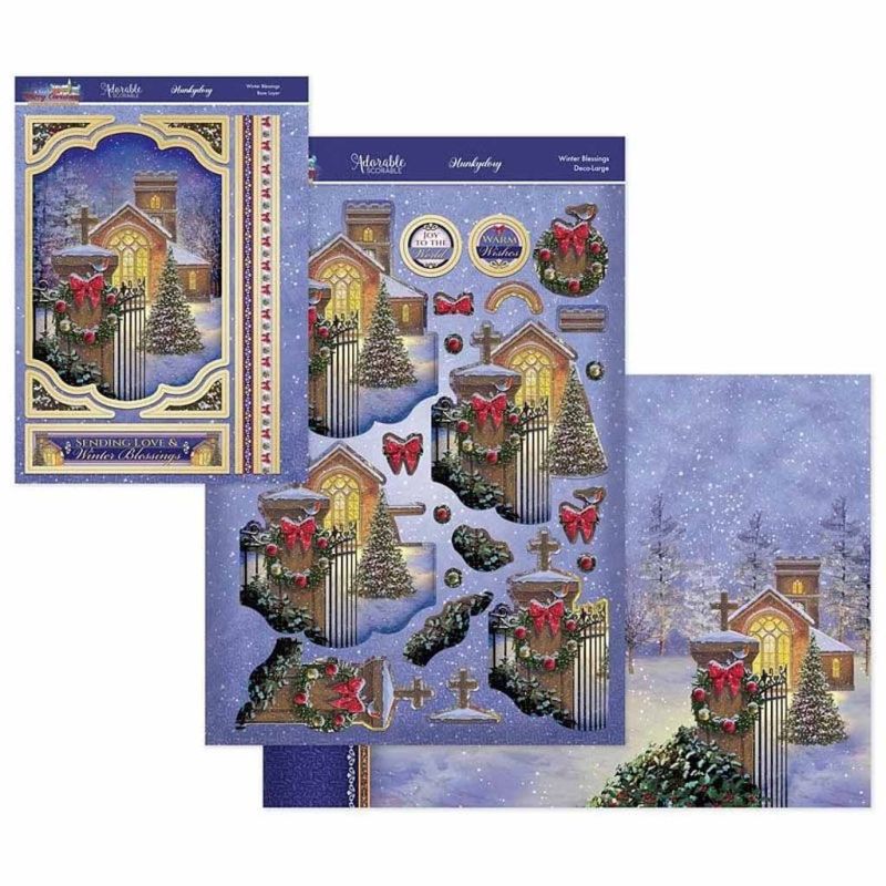 Winter Blessings Deco-Large Die Cut 3d Decoupage For Paper Crafts