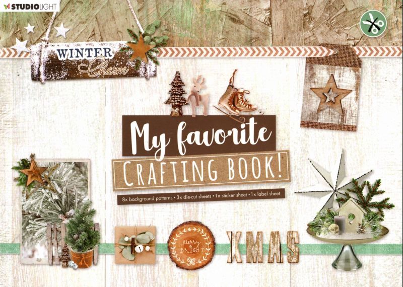 Winter Charm My Favorite Crafting Book Die Cut by Studio Light - No Cutting