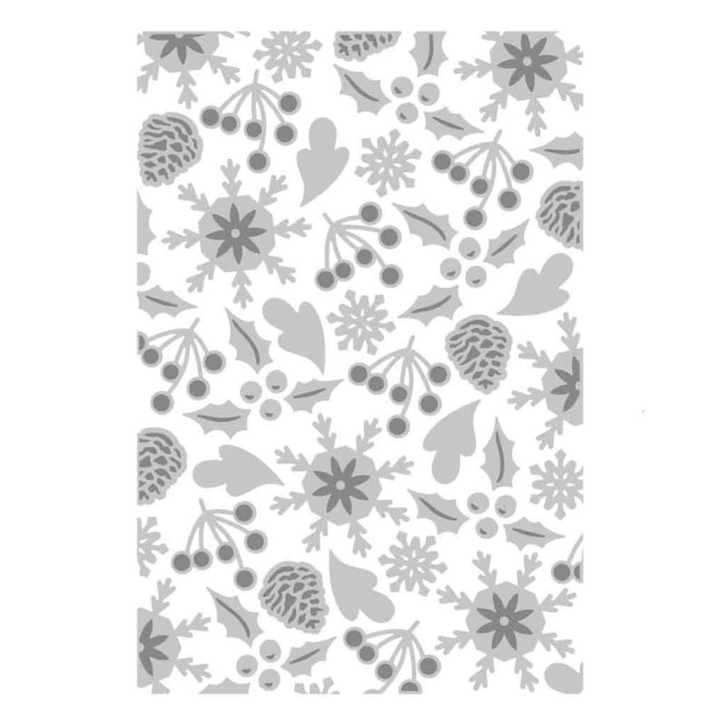 Winter Design Embossing Folder for Paper Crafts