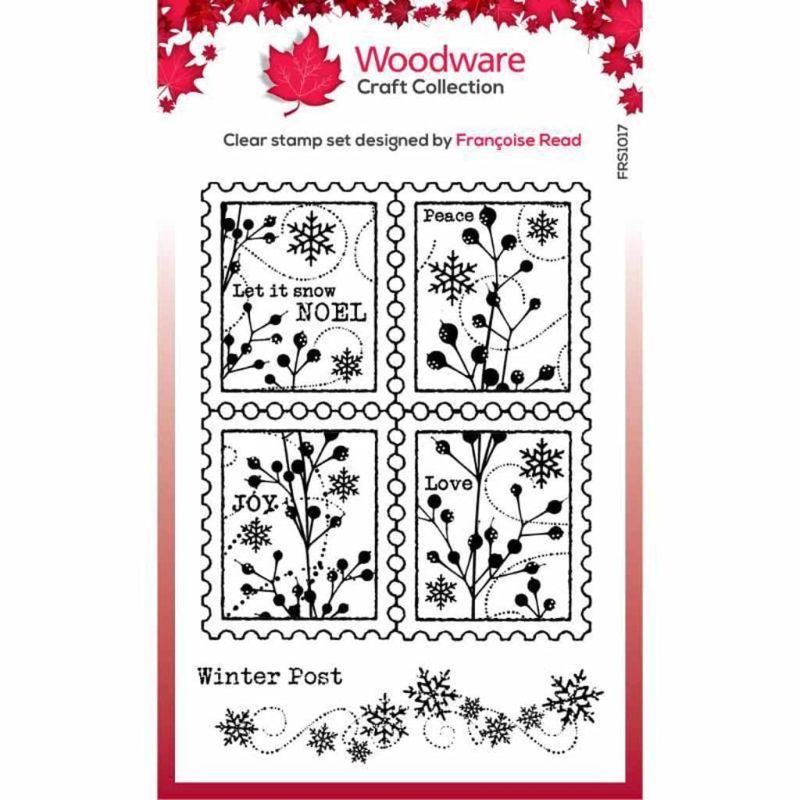 Winter Postage Clear Rubber Stamp by Francoise Read