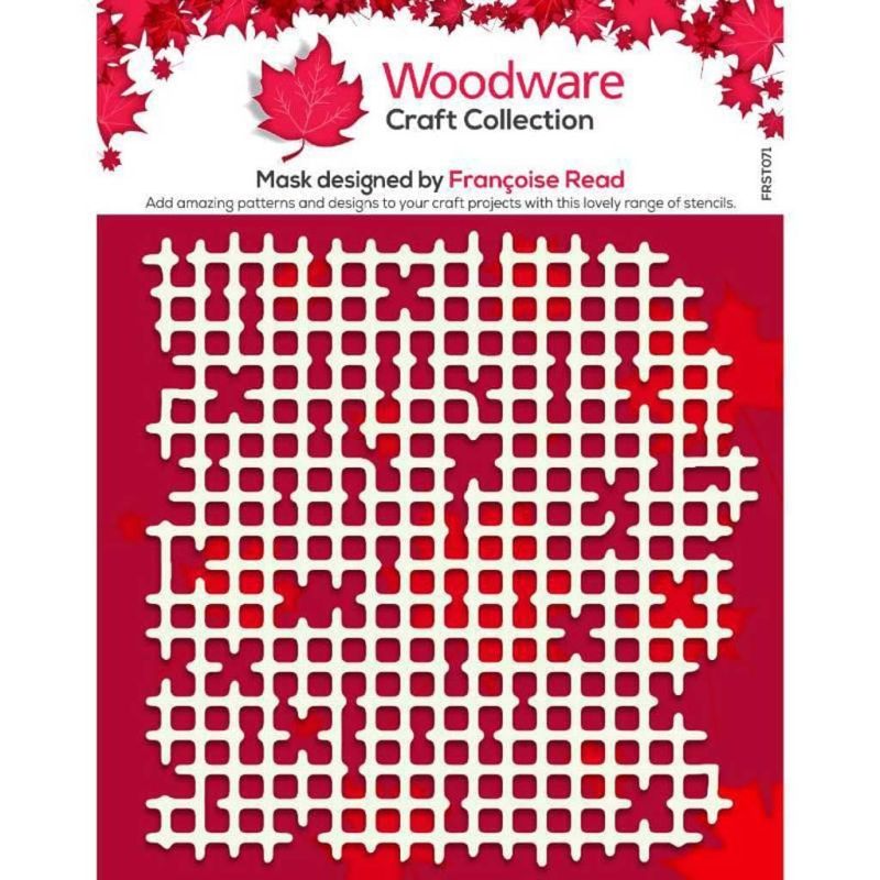 Worn Mesh Background Stencil for Paper Crafts by Francoise Read