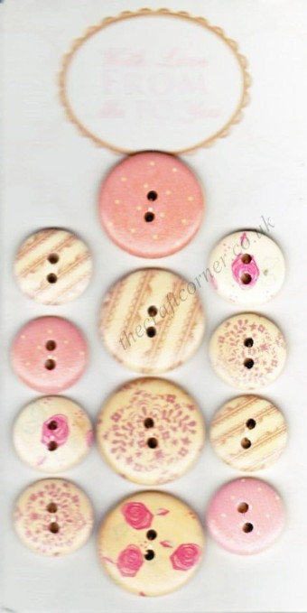 12 Wooden Buttons Mother's Day Me To You Tedd