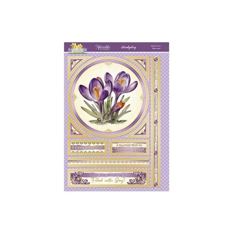 Joyful Crocus In Full Bloom Flower Deco-Large