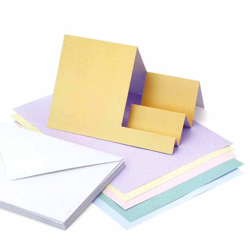 Pretty Pastels Stepper Card Blank & Envelopes