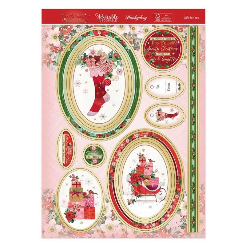 Gifts For You Heartwarming Christmas Die Cut 