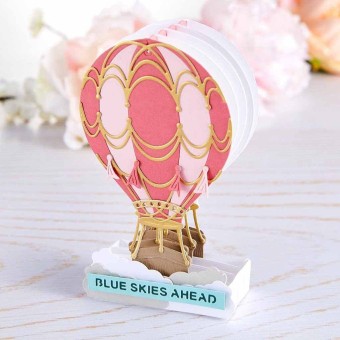 3d Vignette Hot Air Balloon Paper Craft Cutti