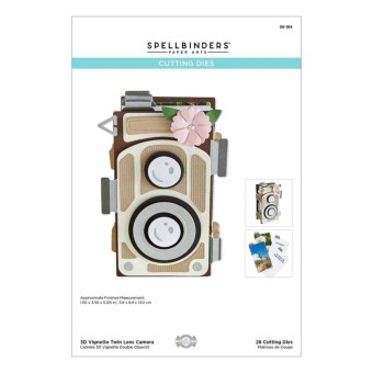 3d Vignette Twin Lens Camera Paper Craft Cutt