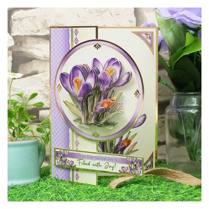 Joyful Crocus In Full Bloom Flower Deco-Large