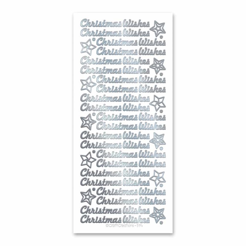 Christmas Blessings Sentiment Peel Off Wording For Paper Craft