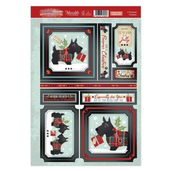 A Pawsome Christmas Scottie Dog Die Cut Paper