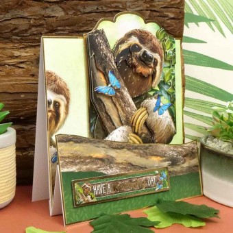 A Relaxing Day Sloth Die Cut 3d Decoupage Dec