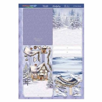 A Winter Retreat Pop Up Stepper Card Paper Cr