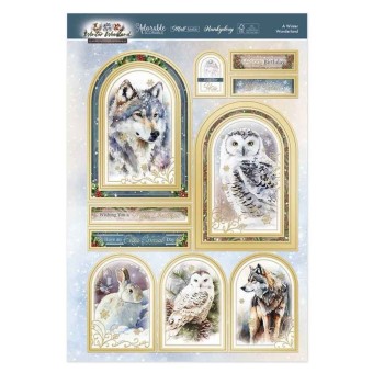 A Winter Woodland Owl & Wolf Luxury Topper Se