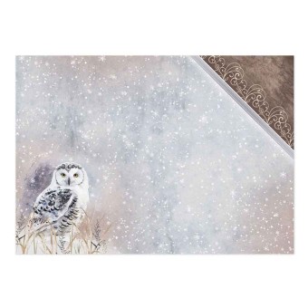 A Winter Woodland Owl & Wolf Luxury Topper Se