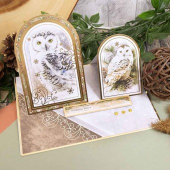 A Winter Woodland Owl & Wolf Luxury Topper Se