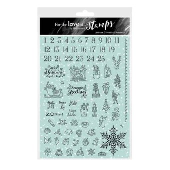 Advent Calendar Elements Clear Rubber Stamps 