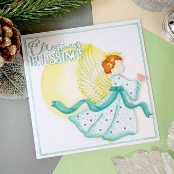 Angel Blessings Paper Craft  Metal Cutting Di