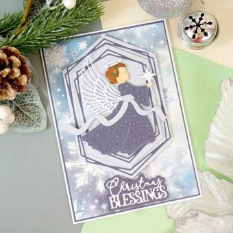 Angel Blessings Paper Craft  Metal Cutting Di