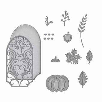 Autumn Label Motifs 13 Metal Craft Dies by Sp