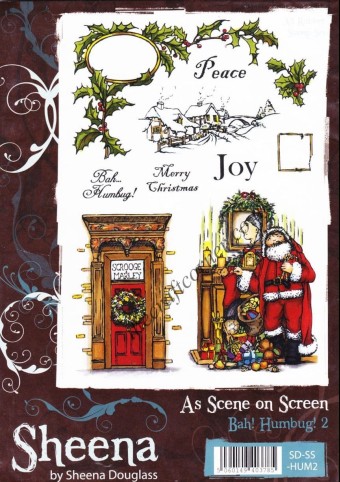 Bah! Humbug! Christmas Unmounted Rubber Stamp