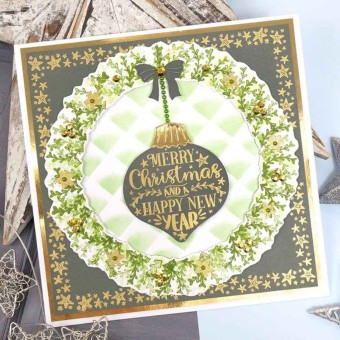 Baubles -  Merry Christmas Craft Die & Clear 