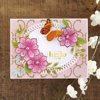 Be Bold Glimmer Sentiments Spellbinders Hot F