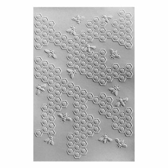 Bee-Cause Honeycomb Background 3d Embossing F