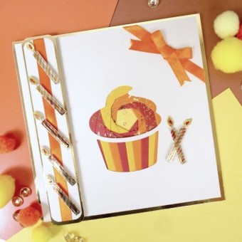 Birthday Cupcake - Iris Folding Paper Craft M