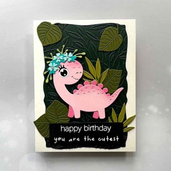 Birthday Dinosaur Spellbinders Paper Craft Di