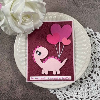 Birthday Dinosaur Spellbinders Paper Craft Di