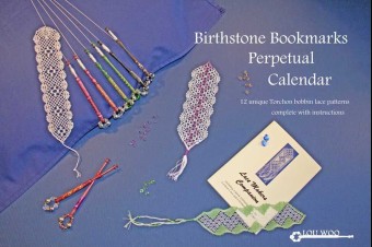 Birthstone Bookmarks Calendar Torchon Bobbin 