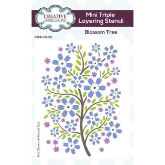 Blossom Tree Mini Triple Layering Stencil for