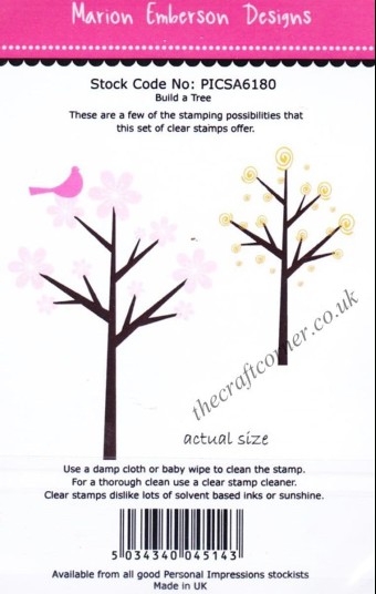 Build A Tree 8 Clear Rubber Stamp Set for Pap