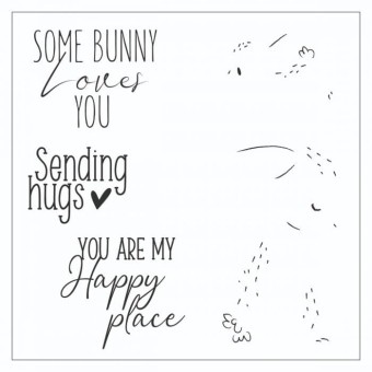 Bunny Love Clear Rubber Stamps & Metal Craft 