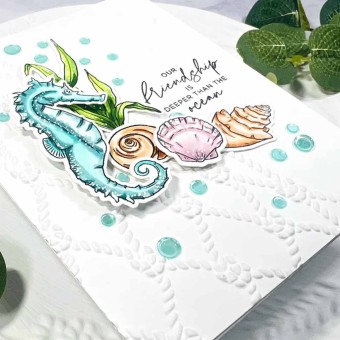 Cast Away Sea Net 3d Embossing Folder by Spel