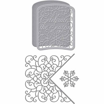 Celebrate Scrollwork Card Builder 5 Metal Cra