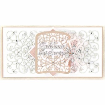 Celebrate Scrollwork Card Builder 5 Metal Cra