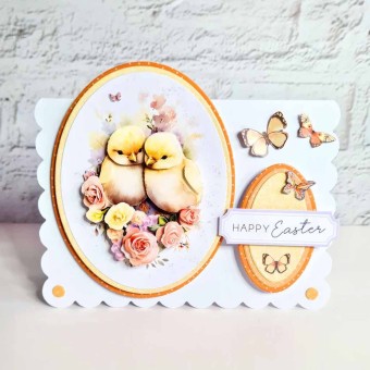 Chicks & Bunny 3pk Die Cut 3d Decoupage Craft