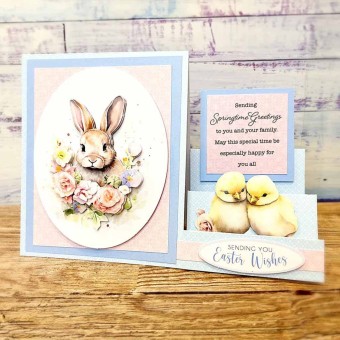 Chicks & Bunny 3pk Die Cut 3d Decoupage Craft