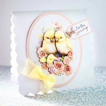 Chicks & Bunny 3pk Die Cut 3d Decoupage Craft