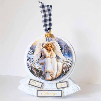 Christmas Angel Bauble 3pk Die Cut 3d Decoupa