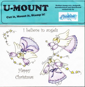 Christmas Angels & Greetings Unmounted Rubber