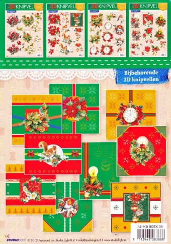 Christmas Borders Paper Embroidery A5 Booklet