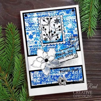 Christmas Distressed Labels Sentiment Clear R