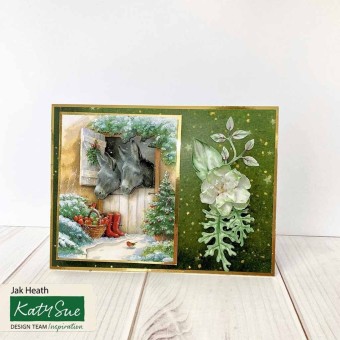 Christmas Donkeys 3pk Die Cut 3d Decoupage Cr