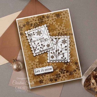 Christmas Junk Labels Clear Rubber Stamps by 