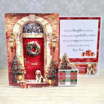 Christmas Morning Door Scene 3pk Die Cut 3d D