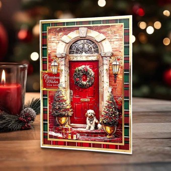 Christmas Morning Door Scene 3pk Die Cut 3d D