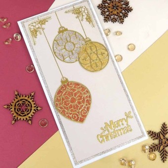 Christmas Outline Scenes Gold & Silver Peel O